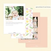 "fairy garden" - Children's Birthday Party Invitations in Peach by Angela Thompson - Back of Card Options