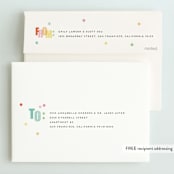 "Get Ready to Party" - Children's Birthday Party Invitations in Sprinkles by Stephanie Hawkes - FREE Recipient Addressing