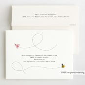 "Buggy" - Children's Birthday Party Invitations in Peony by Erin Deegan - FREE Recipient Addressing