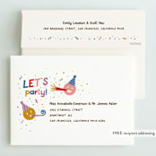 "my crib" - Children's Birthday Party Invitations in Rainbow by Jennifer Lew - FREE Recipient Addressing