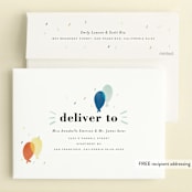 "balloon overlay" - Children's Birthday Party Invitations in Sea by Stephanie Hawkes - FREE Recipient Addressing