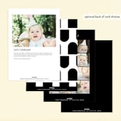 "Joint" - Children's Birthday Party Invitations in Ink by Hudson meet Rose - Back of Card Options