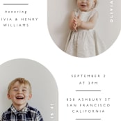 "Joint" - Children's Birthday Party Invitations in Ink by Hudson meet Rose - Detail