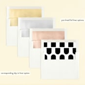 "Joint" - Children's Birthday Party Invitations in Ink by Hudson meet Rose - Envelope Liner Options