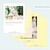 "Bday Twins" - Children's Birthday Party Invitations in Creamsicle by Baumbirdy - Back of Card Options