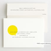 "Balloon" - Children's Birthday Party Invitations in Cream by Baumbirdy - FREE Recipient Addressing