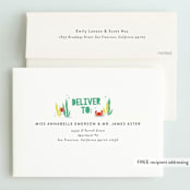 "Deep Dive" - Children's Birthday Party Invitations in Sea Green by Itsy Belle Studio - FREE Recipient Addressing