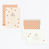 "A Little Pumpkin" - Children's Birthday Party Invitations in Pumpkin by Baumbirdy - Assembled