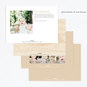 "The Birthday Express" - Children's Birthday Party Invitations in Sunset by Shiny Penny Studio - Back of Card Options