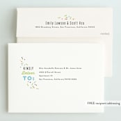 "Let's Party Pictures" - Children's Birthday Party Invitations in Kraft by Alethea and Ruth - FREE Recipient Addressing