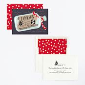 "Message In A Bottle" - Children's Birthday Party Invitations in Cherry Red by JeAnna Casper - Assembled