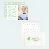 "Wild & Free" - Children's Birthday Party Invitations in Mint by Oma N. Ramkhelawan - Assembled