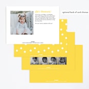 "Just Be" - Children's Birthday Party Invitations in Sunshine by Lauren Chism - Back of Card Options