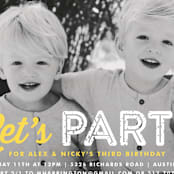 "Just Be" - Children's Birthday Party Invitations in Sunshine by Lauren Chism - Detail