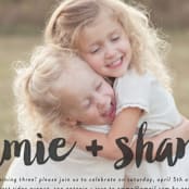 "Double Painted" - Children's Birthday Party Invitations in Charcoal by Chasity Smith - Detail