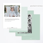 "Twin Joy" - Children's Birthday Party Invitations in Seaglass by Erica Krystek - Back of Card Options