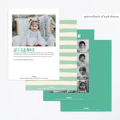 "Buttercream & Bunting" - Children's Birthday Party Invitations in Pool by Kerry Doyle - Back of Card Options