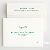 "Buttercream & Bunting" - Children's Birthday Party Invitations in Pool by Kerry Doyle - FREE Recipient Addressing