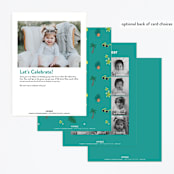 "Baby on Board" - Children's Birthday Party Invitations in Citrus by Itsy Belle Studio - Back of Card Options