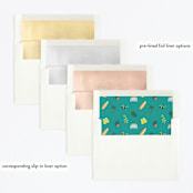 "Baby on Board" - Children's Birthday Party Invitations in Citrus by Itsy Belle Studio - Envelope Liner Options