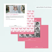 "Let's Dance!" - Children's Birthday Party Invitations in Ballet Slipper by Laura Mock - Back of Card Options