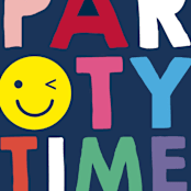 "Emoji Party" - Children's Birthday Party Invitations in Navy by Baumbirdy - Detail