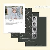"Blast Off" - Children's Birthday Party Invitations in Moon by Michelle Taylor - Back of Card Options