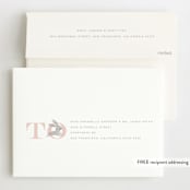 "Little Bunny Birthday" - Children's Birthday Party Invitations in Blush by Lori Wemple - FREE Recipient Addressing