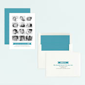 "12 Months" - Children's Birthday Party Invitations in Light Slate by Katie Speelman - Assembled