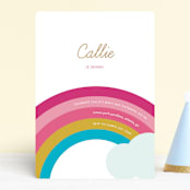"Over the Rainbow" - Children's Birthday Party Invitations in May by kelli hall - Front