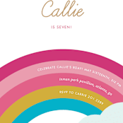 "Over the Rainbow" - Children's Birthday Party Invitations in May by kelli hall - Detail