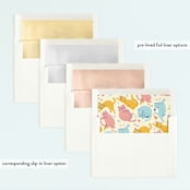 "Let's Pawty" - Children's Birthday Party Invitations in Candy by Shannon Chen of Four Wet Feet Studio - Envelope Liner Options
