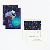 "Disney's Ursula Magic Spell" - Children's Birthday Party Invitations in Caspian Sea by Jackie Crawford - Assembled
