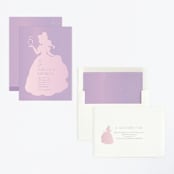 "Disney's Sparkling Princess Belle" - Children's Birthday Party Invitations in Lilac by Angela Thompson - Assembled