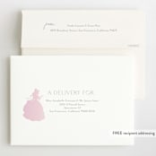 "Disney's Sparkling Princess Belle" - Children's Birthday Party Invitations in Lilac by Angela Thompson - FREE Recipient Addressing
