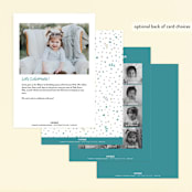 "Party Hat" - Children's Birthday Party Invitations in Teal by Hooray Creative - Back of Card Options