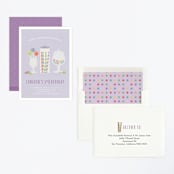 "Candy Shoppe" - Children's Birthday Party Invitations in Lavender by Annie Holmquist - Assembled