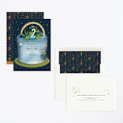 "Disney's Peter Pan Neverland Cake" - Children's Birthday Party Invitations in Midnight by Becky Nimoy - Assembled