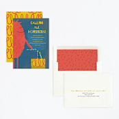 "Calling All Monsters" - Children's Birthday Party Invitations in Deep Sea by Nicole Winn - Assembled