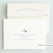 "Mermaid" - Children's Birthday Party Invitations in Aqua by Lori Wemple - FREE Recipient Addressing