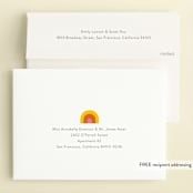 "One" - Children's Birthday Party Invitations in Sunshine by Lori Wemple - FREE Recipient Addressing