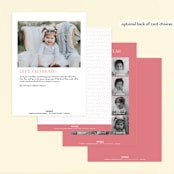"Storybook" - Children's Birthday Party Invitations in Bubblegum by Erica Krystek - Back of Card Options