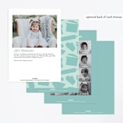 "Baking party" - Children's Birthday Party Invitations in Aqua by Holly Whitcomb - Back of Card Options