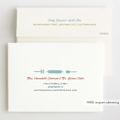 "Baking party" - Children's Birthday Party Invitations in Aqua by Holly Whitcomb - FREE Recipient Addressing