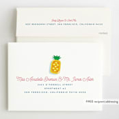 "Pool Party" - Children's Birthday Party Invitations in Pineapple by Erica Krystek - FREE Recipient Addressing