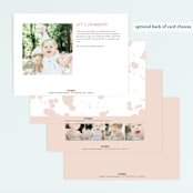 "One is Fun" - Children's Birthday Party Invitations in Marshmellow by Creo Study - Back of Card Options