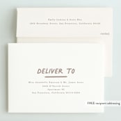 "One is Fun" - Children's Birthday Party Invitations in Marshmellow by Creo Study - FREE Recipient Addressing