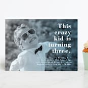 "This Kid" - Children's Birthday Party Invitations in Ocean by Corinne Malesic - Front