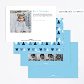 "This Kid" - Children's Birthday Party Invitations in Ocean by Corinne Malesic - Back of Card Options