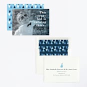 "This Kid" - Children's Birthday Party Invitations in Ocean by Corinne Malesic - Assembled